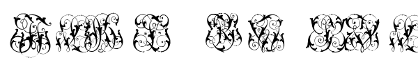 Hard to Read Monograms font preview
